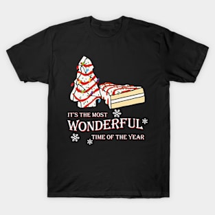 Christmas Tree Cake It's The Most Wonderful Time Of The Year T-Shirt